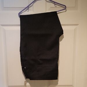 Catherines Black Sateen Stretch Pants